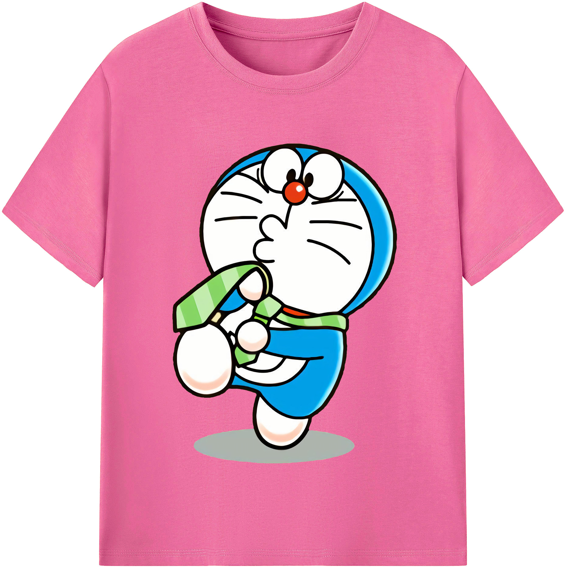 （画像用） ドラえもん Doraemon レディースカジュアルプリントTシャツ（綿100％）